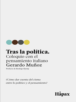 cover image of Tras la política. Coloquio con el pensamiento italiano